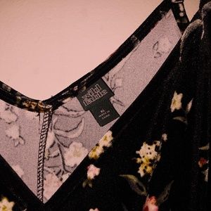 Floral Velvet Maxi Dress